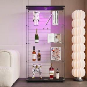 Furnishings Home Glasvitrine Vitrine Doppeltür Hoch
