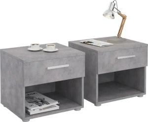 CARO-Möbel Nachtkommode MARY, Nachttisch Nachtschrank Nchtkommode