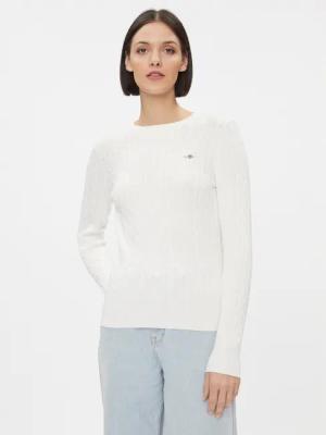 Gant Pullover 4800100 Weiß Slim Fit