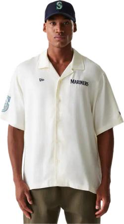 New Era MLB Seattle Mariners Graphic Revere T-shirt Weiß