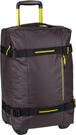 American Tourister Urban Track Duffle S in Schwarz (55 Liter), Reisetasche mit Rollen