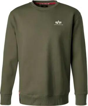 ALPHA INDUSTRIES Herren Sweatshirt grün unifarben