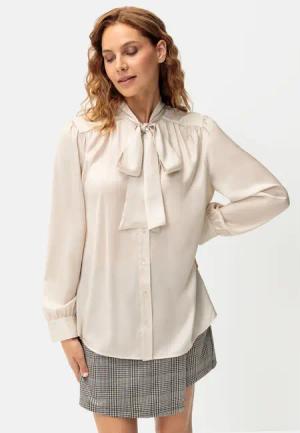 LASCANA Schluppenbluse Damen beige Gr.36