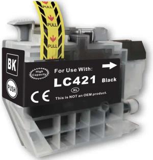 Kompatibel Brother LC-421 XL BK Schwarz