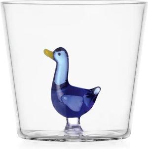 Glas Ichendorf Tumbler Gans Blau Tierfarm