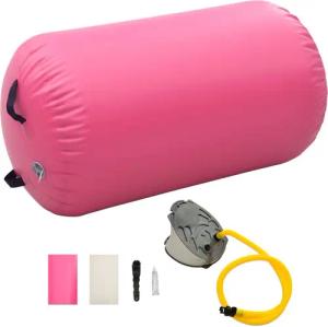 vidaXL Pilatesrolle Aufblasbare Gymnastik-Rolle mit Pumpe