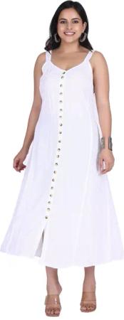 Guru-Shop Midikleid Besticktes Boho Sommerkleid, indisches