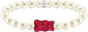 THOMAS SABO Armband THOMAS SABO x HARIBO Schmuck: Perlenarmband mit Goldbär, mit Kristallglas - mit Süßwasserzuchtperle