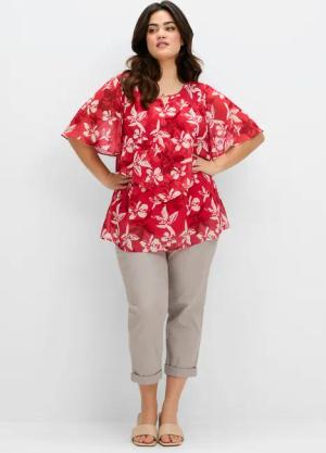 Sheego Klassische Bluse Tunika