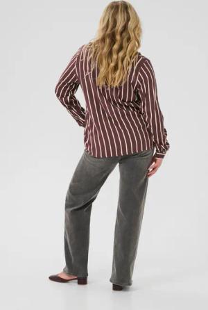 KAFFE Curve Langarmbluse Langarm-Bluse KCsida Große