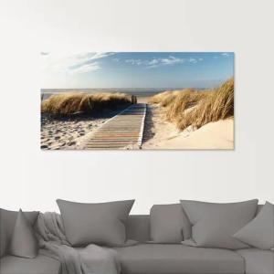 Artland Glasbild Nordseestrand auf Langeoog -