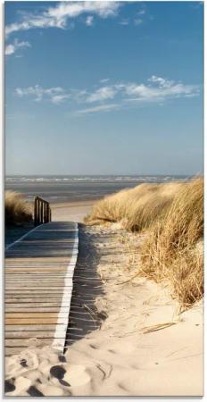 Artland Glasbild Nordseestrand auf Langeoog -