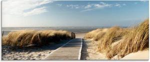 Artland Glasbild Nordseestrand auf Langeoog -
