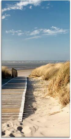 Artland Glasbild Nordseestrand auf Langeoog -