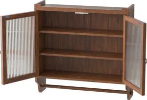Celya Wandhängeschrank Glas-Wandregal, Hängeschrank küche, 63cm