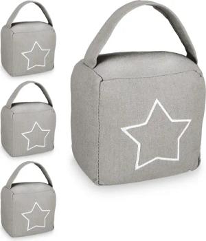 relaxdays Türstopper 4 x Türstopper Sack