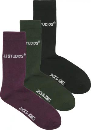 Jack & Jones Freizeitsocken "JACSOHO TENNIS SOCKS 3 PACK NOOS", (Packung, 3 Paar)