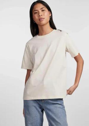 pieces Rundhalsshirt "PCRIA SS SOLID TEE NOOS BC"