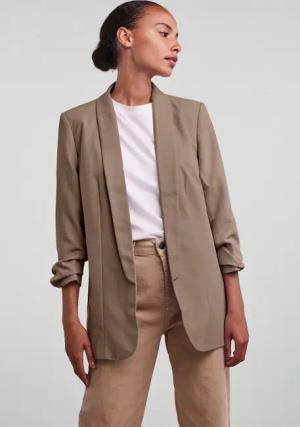 pieces Blusenblazer "PCBOSELLA 3/4 BLAZER NOOS", mit Faltendetail am Ärmel
