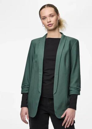 pieces Blusenblazer "PCBOSELLA 3/4 BLAZER NOOS", mit Faltendetail am Ärmel