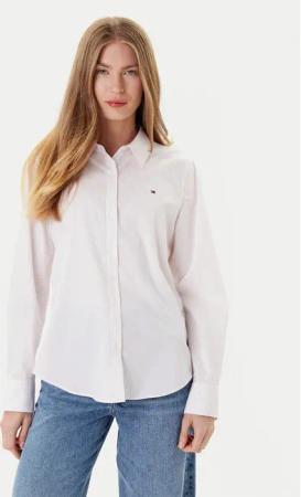 Tommy Hilfiger Hemd Ess WW0WW47169 Rosa Regular Fit