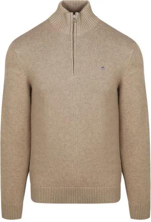 Gant Half Zip Pullover Beige - Größe XXL