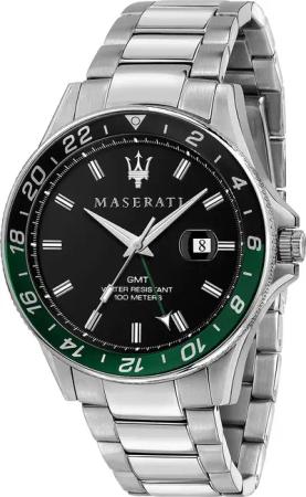 Maserati R8853140005 Sfida GMT Herrenuhr 44mm 10ATM