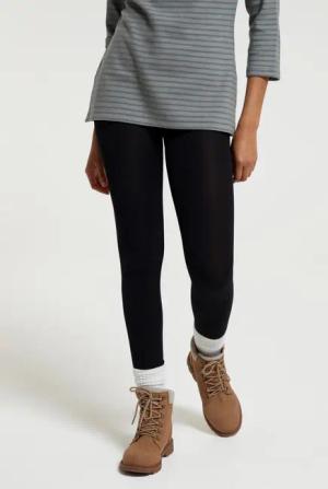 IsoTherm Gefütterte Damen-Leggings - Schwarz