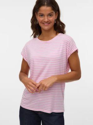 Vero Moda Rundhalsshirt VMAVA PLAIN SS
