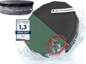 Planenfux® Pool-Abdeckplane Beidseitig nutzbare 2-in-1 Poolplane