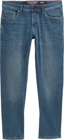 TOM TAILOR Herren TTCURT TAPERED Jeans mit Stretch, blau, Uni, Gr. 33/32