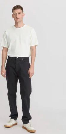 hessnatur Herren Jeans MADS Relaxed Tapered aus Bio-Denim - schwarz - Größe 32/34
