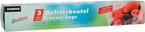 15 STARPAK Gefrierbeutel QuickSnap 3,0 l