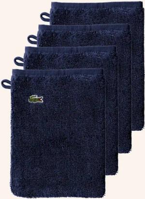 LACOSTE Waschhandschuh 4er Set LLECROCO
