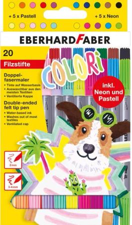 Eberhard Faber Faserstift 20 Colori Filzstifte