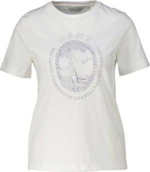 Gant T-Shirt Damen T-Shirt aus Baumwolle