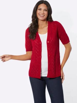 Sieh an! Strickjacke Ajourstrickjacke