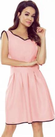 Numoco Midikleid Ausgestelltes Kleid mit Spitze