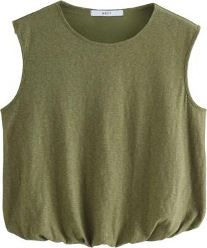 Next Trägertop Ärmelloses Tanktop mit Ballonsaum