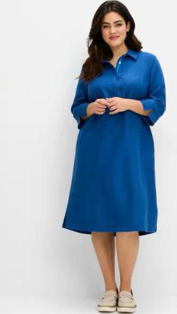 Sheego Etuikleid Hemdblusenkleid