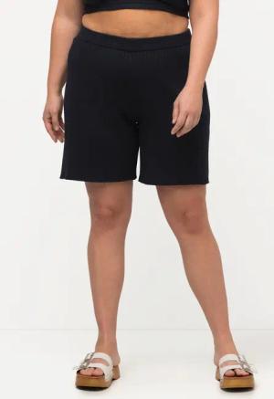 Ulla Popken Shorts Strick-Shorts weites Bein