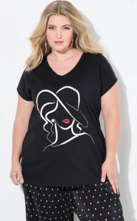 MIAMODA T-Shirt T-Shirt bequeme Passform Frauen-Motiv