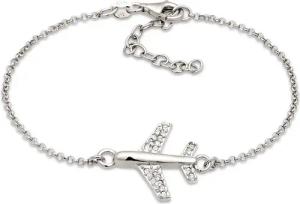 Elli Armband Flugzeug mit Glas Kristalle