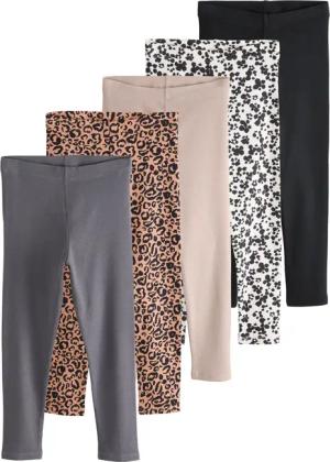 Next Leggings Gerippte Leggings im 5er-Pack