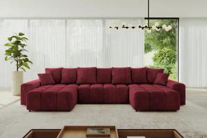 ALTDECOR Wohnlandschaft ENIL-U, Couch mit Schlaffunktion,