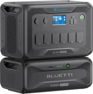BLUETTI Stromerzeuger Solar Generator AC300+B300K Erweiterungsakku