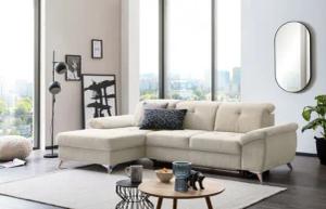 XDREAM Ecksofa Korfu, mit Schlaffunktion, Bettkasten