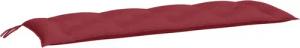 vidaXL Bankauflage, Gartenbank-Auflage Weinrot 150x50x7 cm