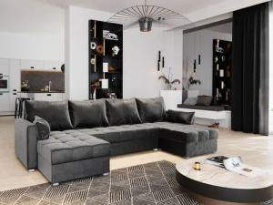 Masseno Ecksofa NAKO mit Schlaffunktion U-Form,