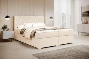 Compleo Boxspringbett mit abgerundetes Kopfteil, Designerbett,
